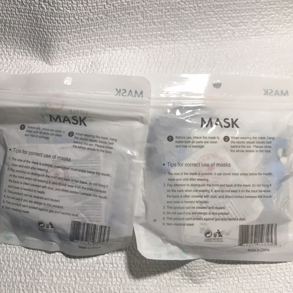 Face Masks Mixed Bundle Lot of 2 for kids face coverings